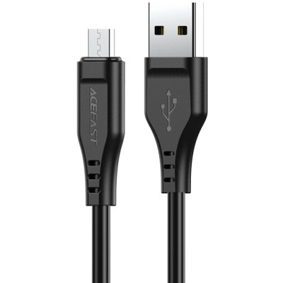 Дата кабель USB 2.0 AM to Micro 5P 1.2m 2.4A TPE C3-09 black Acefast (6974316280880) Вінниця - фото 1