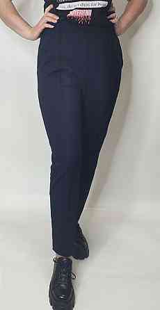 Брюки женские трикотажные прямые Темно-cиний 42-44 Харьков