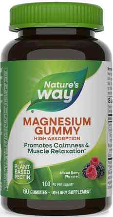 Магний цитрат Nature's Way Magnesium Gummy 100 мг 60 жев конф ягоды Киев