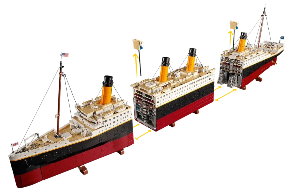 Блочный конструктор Титаник 1.15 метра, 9090PCS Коломыя - изображение 6