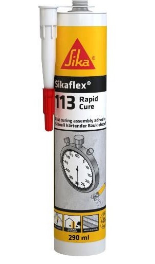 Однокомпонентний клей без розчинників Sikaflex-113 Rapid Cure 290 мл білий Київ - фото 1