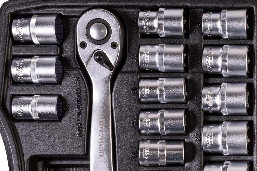 MASTERTOOL Набір інструментів MASTERTOOL PROFI ½" 32 шт 8-32 мм CrV50BV30 протиударний кейс 78- Киев - изображение 7