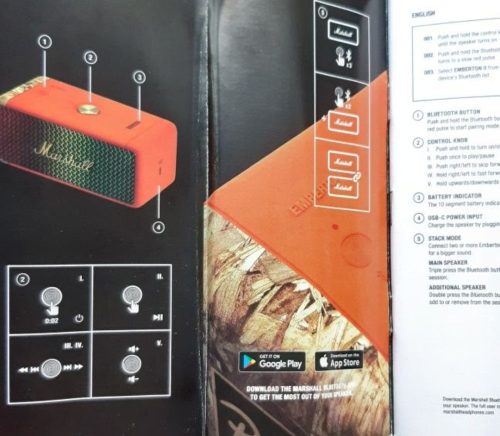 Колонки Новинка: Marshall Emberton PATTA. Харьков - изображение 2