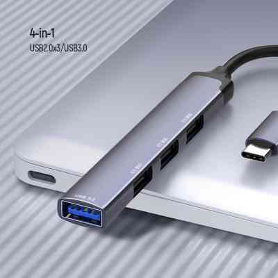 Концентратор ColorWay USB-C 4-в-1 USB2.0х3/USB3.0 (CW-HUB04) Винница