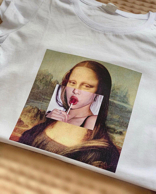Белая женская футболка с MONA LIZA Черновцы - изображение 1