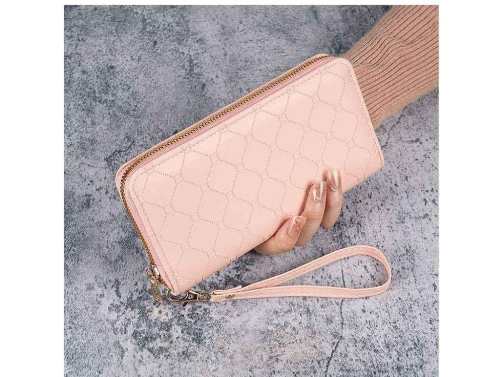 Кошелек женский 20*10*2см розовый экокожа 751-7 ТМ КИТАЙ Киев - изображение 1