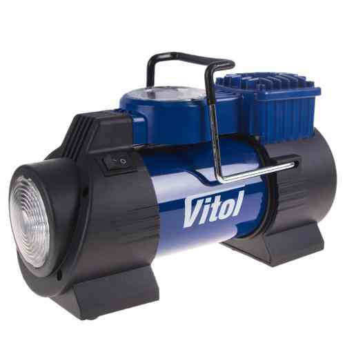 Компресор автомобільний Vitol 10Атм 40л/хв 180Вт з LED-ліхтарем Львів