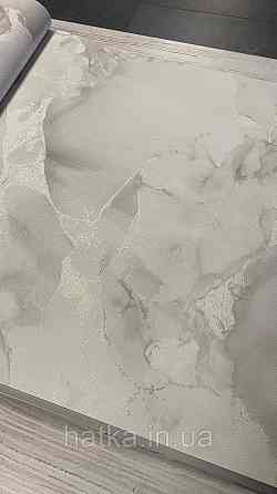 Обои метровые виниловые на флизелине A.S.Creation Elite of Shades1.06x10 под мрамор бело-серый серебро 78657-4 Киев