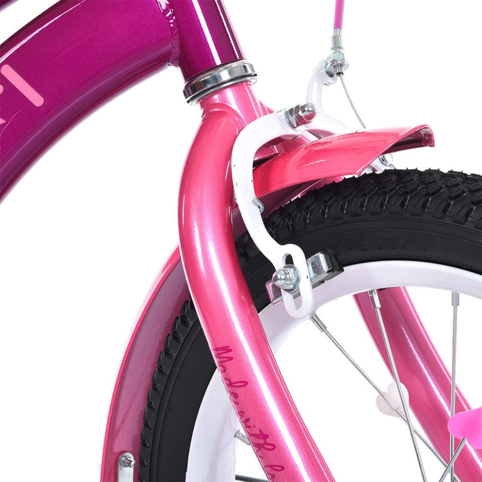 Велосипед дитячий MB 16052-1, 16 дюймів, фіолетовий Вінниця - фото 5