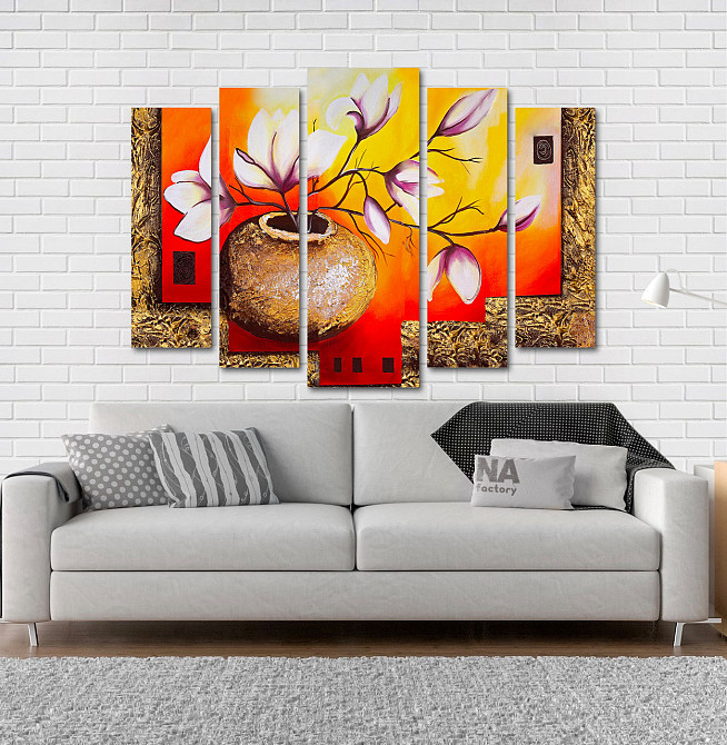 Модульна картина Магнолія Абстракція Art-208_5 Київ - фото 2