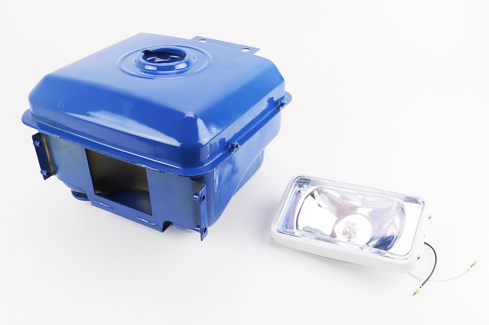 Бак паливний R195NM, 285x230x180mm, потайна горловина, отвір під кран паливний + фара Київ - фото 1