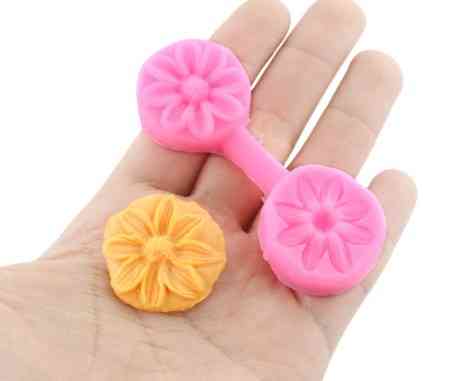 Молд силиконовый Цветочек 84 на 30 мм розовый Киев