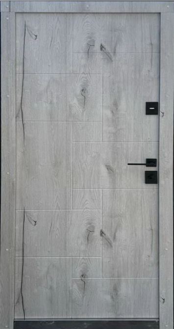 Двери входные Бастион Прайм МАКС Ескада 26 RAL 7016 / ПВХ Дуб альпийский 860х2050 мм Киев - изображение 2