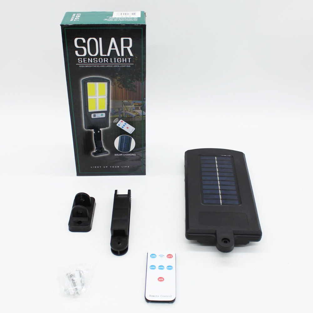 Ліхтар вуличний на сонячній батареї, з пультом, BK-128B-12COB / Акумуляторний прожектор на вулицю Київ - фото 10