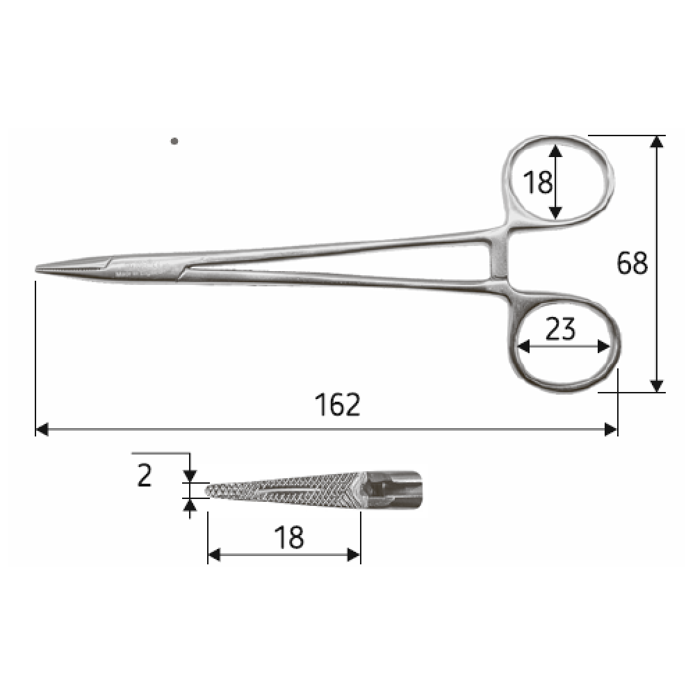 Иглодержатель Mayo-Hegar 16 см NOVA N0879 Днепр - изображение 2