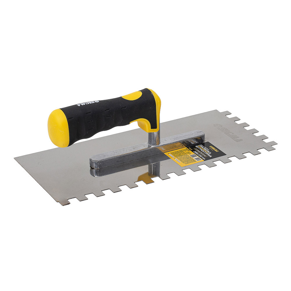 Sigma Гладилка нержавеющая штукатурная Profi 280×130мм c зубом 10×10мм SIGMA (8327541) Коломыя - изображение 7