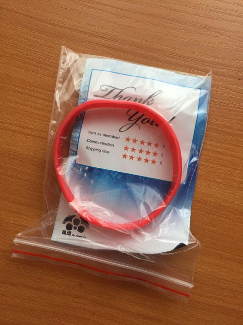 Силиконовый браслет на руку красный Киев - изображение 3