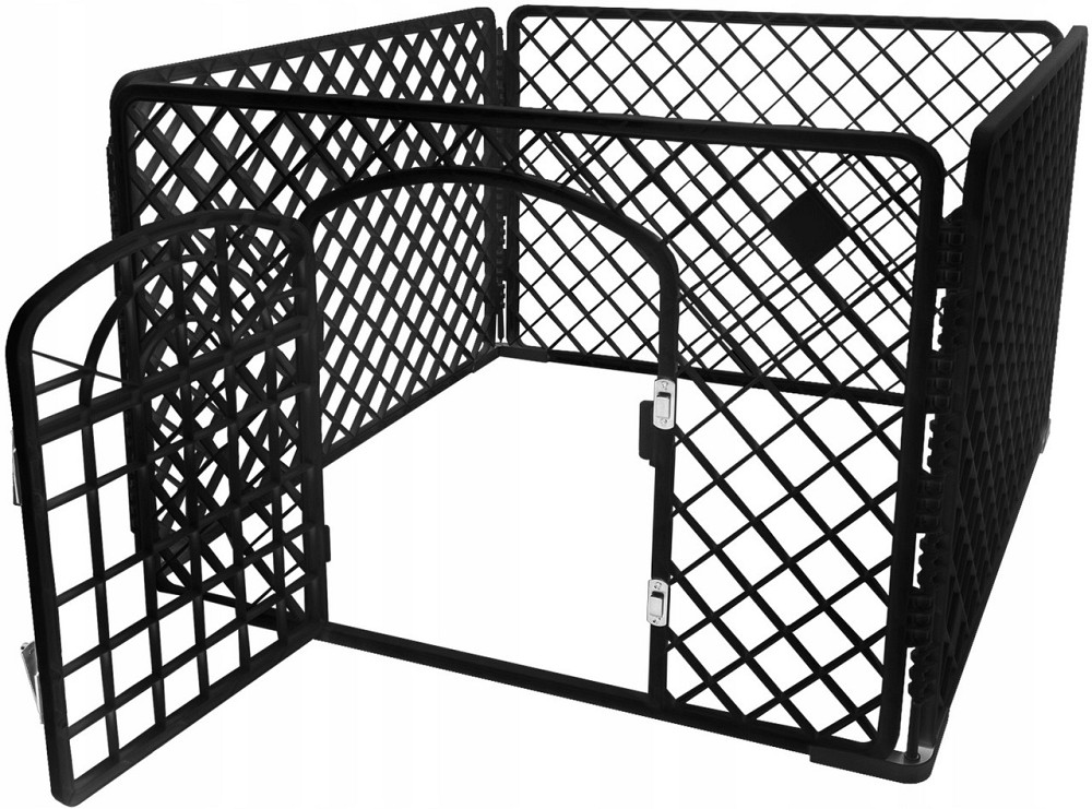 Манеж клетка алюминиевая с дверью 90х90х60 см для домашних животных Purlov (15743) Нововолынск - изображение 15