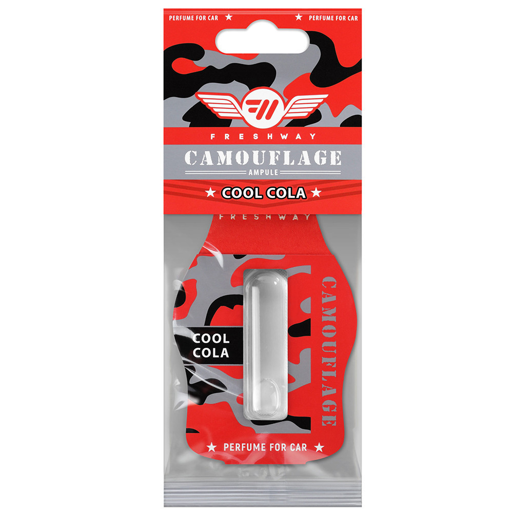 Ароматизатор для авто ампула "Camouflage Ampule" Cool Cola (Крута Кола) 4,5мл FreshWay Київ - фото 1