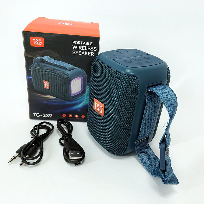Bluetooth колонка с встроенной светодиодной подсветкой TG339, Bluetooth колонка с USB и AUX входом HL-72 Львов - изображение 5