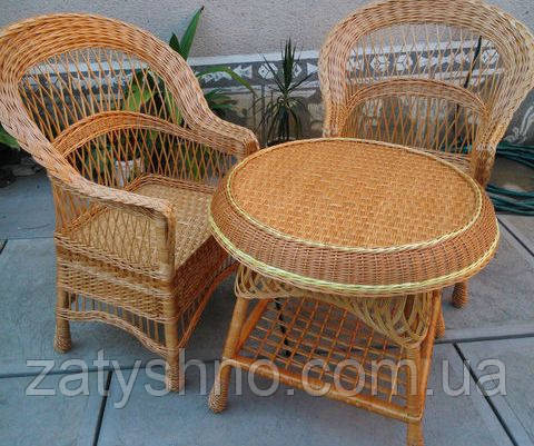 Дачні та садові плетені меблі з лози Київ - фото 6