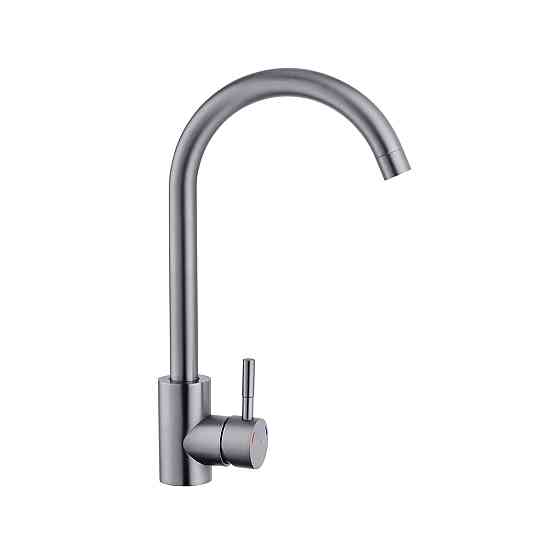 Змішувач для кухні Kroner KRP Edelstahl Klassisch - SCH035PVD графіт Київ