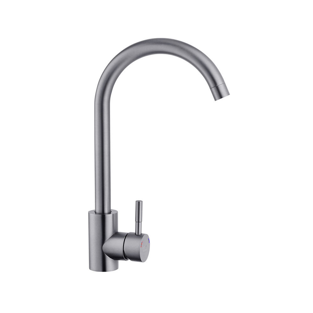 Змішувач для кухні Kroner KRP Edelstahl Klassisch - SCH035PVD графіт Київ - фото 1