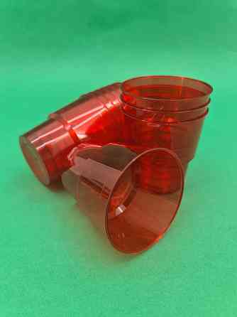 Стакан 200 мл склоподібний, червоний уп./25 штук Харків