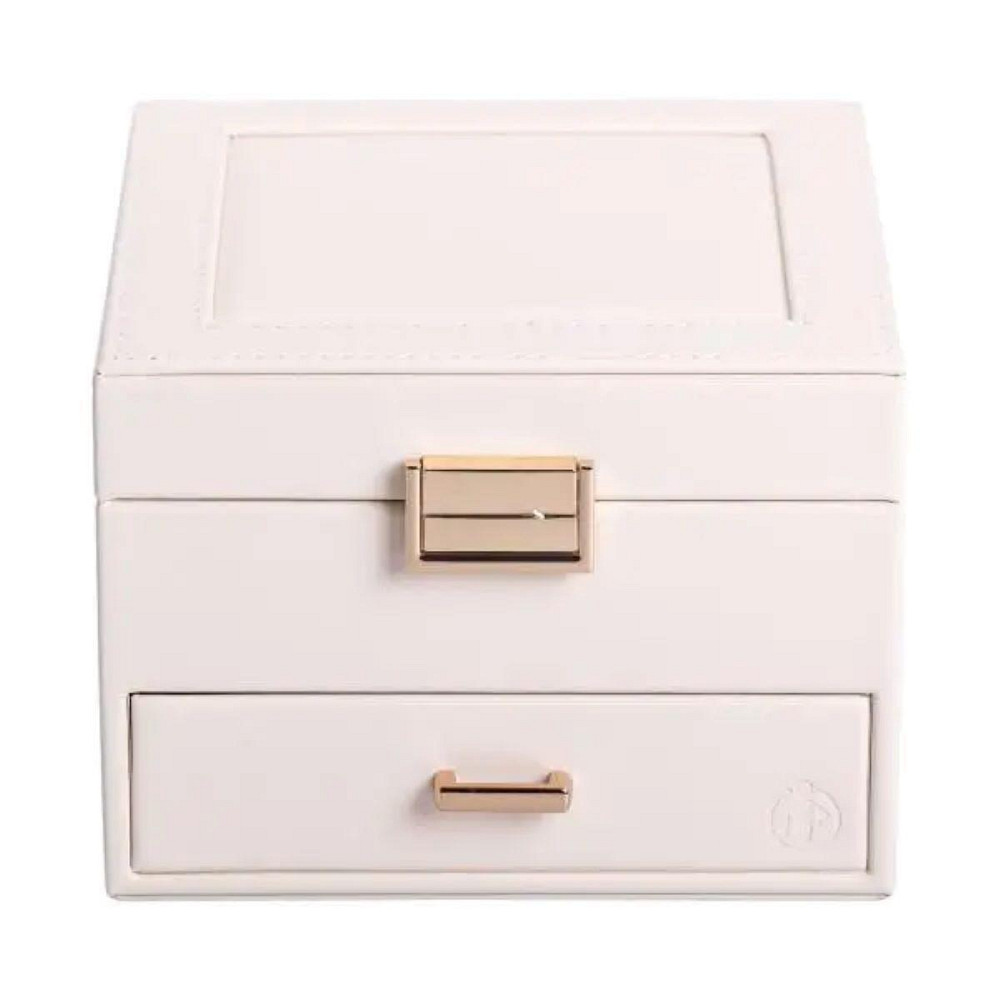 Двоярусна шкатулка для прикрас з еко-шкіри Київ - фото 5