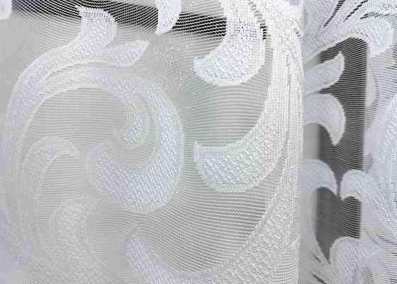 Тюль VR-Textil 1597т Жакард Білий 250х150 см (42-0875) Київ