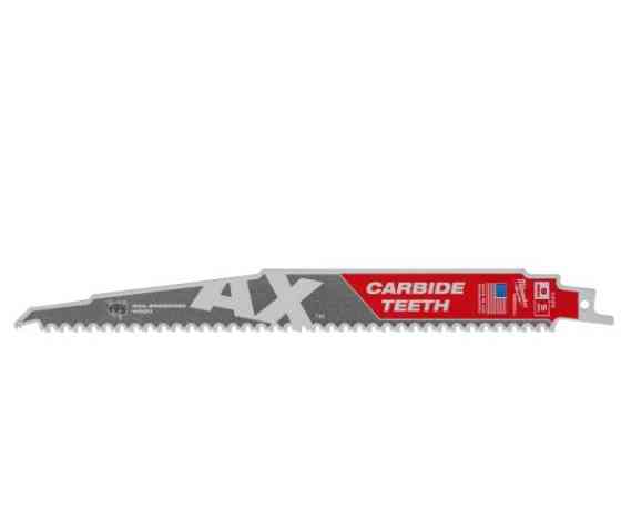 Полотно для шабельних пил AX CARBIDE MILWAUKEE, 230х5мм, (5шт), (деревина з цвяхами) Одеса