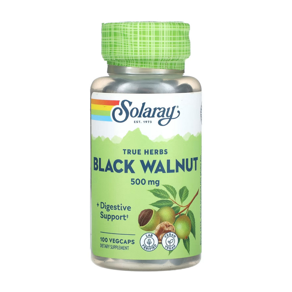 Черный орех Solaray Black Walnut 500mg 100 caps Киев - изображение 1