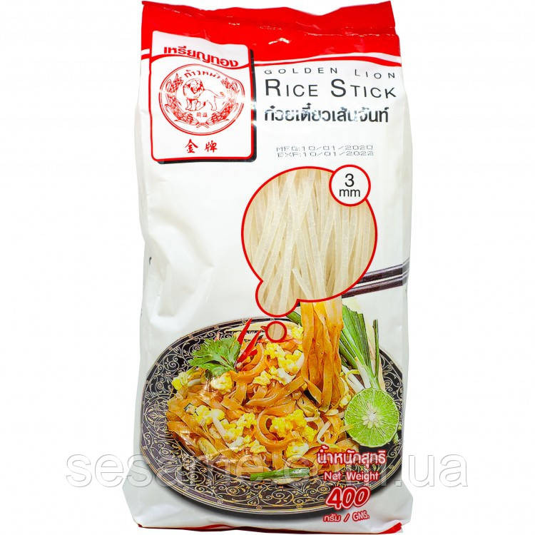 Рисовая лапша плоская Golden Lion 400г Харьков - изображение 1