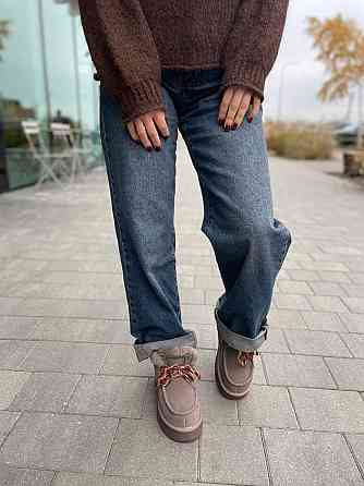 WSMR Угги жіночі WSMR коричневые натуральная замша высота 9 см размер 36-41 (5680) Коломыя