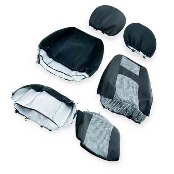 Чехлы универс. 1+1 передние universal b max, спинка тянется, серые ткань салона Мукачево