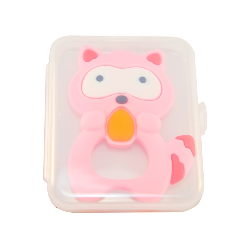 Прорізувач силіконовий "Єнот" MGZ-0402(Pink) у футлярі Вінниця - фото 3