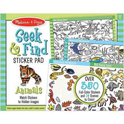 Набор для творчества Melissa&Doug Найди и наклей наклейку Животные (MD30152) Винница