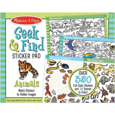 Набор для творчества Melissa&Doug Найди и наклей наклейку Животные (MD30152) Винница - изображение 1