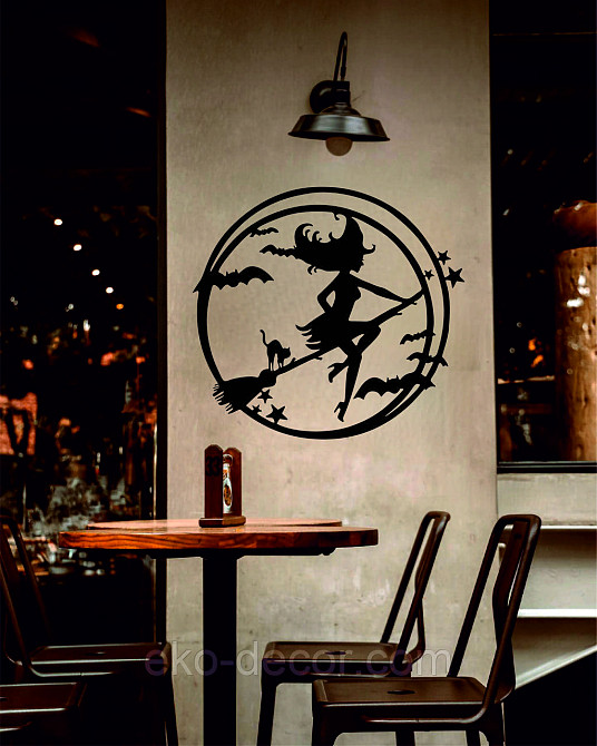 Декоративне настінне 3D Панно «Відьма», Декор на стіну з об'ємом Київ - фото 4