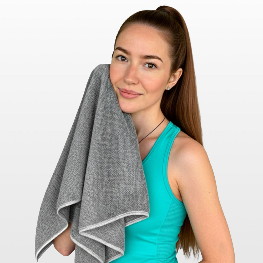 Спортивний рушник EasyFit RoyalWing 90х50 см з мікрофібри + кейс Коломия - фото 5