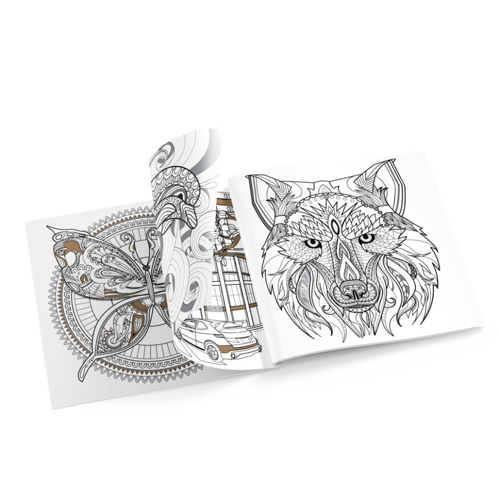 Розмальовка антистрес "Color & relax metallic" РМ-67-3, 24 сторінки Вінниця - фото 2