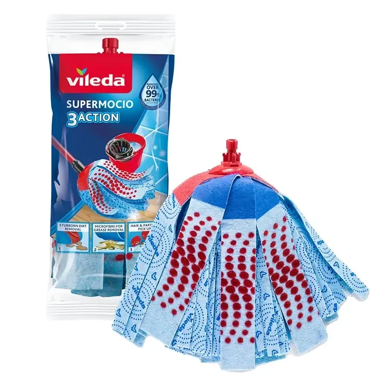 Сменный моп Супер Моушіо 3 Екшн Велюр (Super Mocio 3Action Velour) Vileda, 1шт Киев - изображение 1