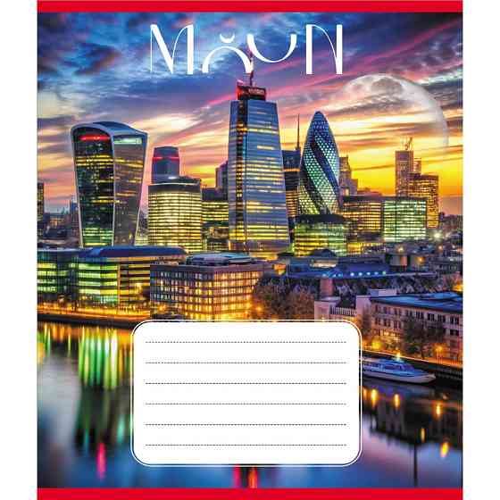 Зошит загальний "Місяць" 060-610055K-3 в клітинку, 60 аркушів (959061) Вінниця