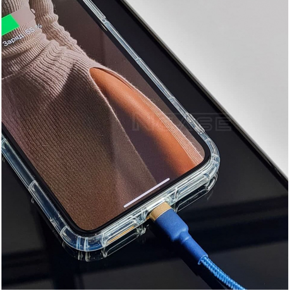 Кабель Baseus Cafule Lightning Cable 2A 3м сірий/чорний Львів - фото 6