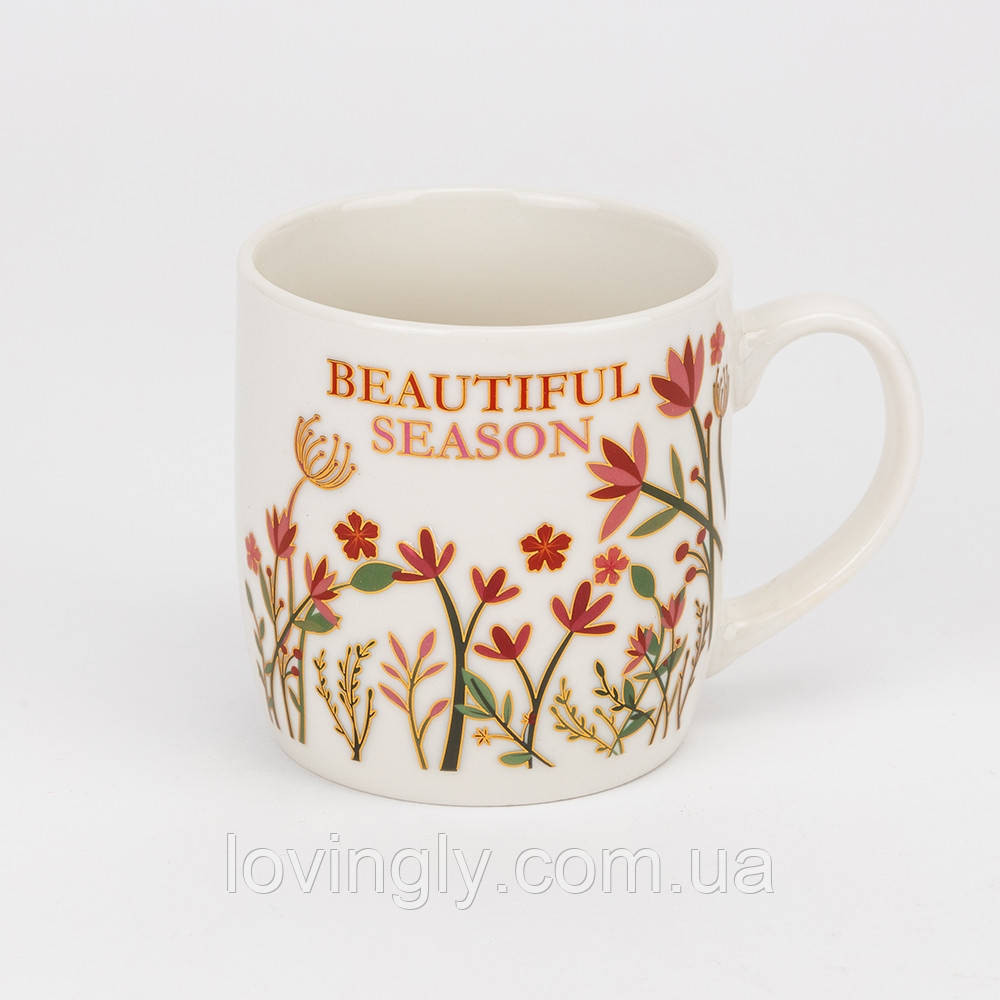 Подарочная чашка с блюдцем и ложкой - цветочный дизайн, яркая коробка, универсальный подарок женщине, маме, подруге Ирпень - изображение 7