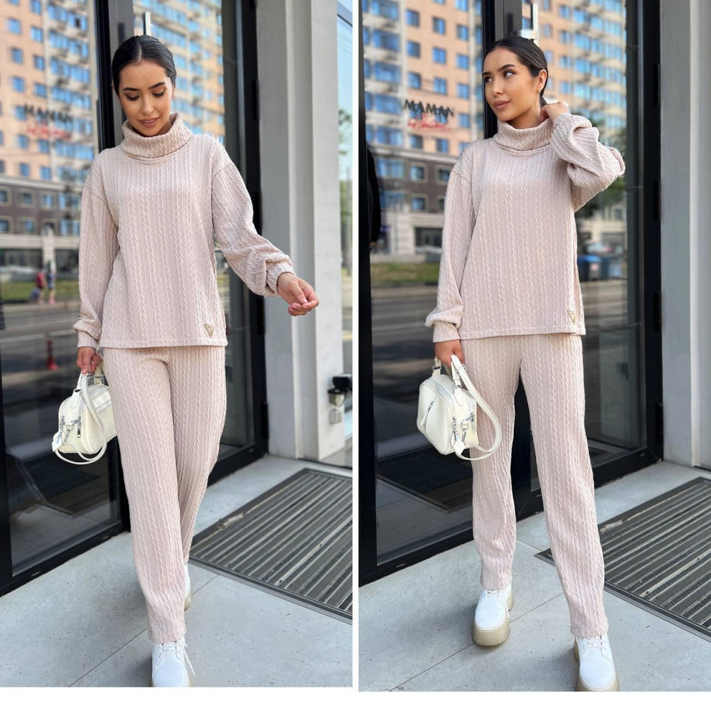 Женский стильный прогулочный костюм  трикотаж вязка. 42-52р. Киев - изображение 4