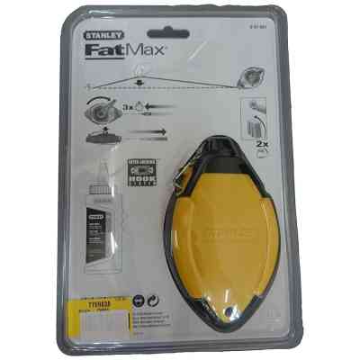 Шнур розмічальний Stanley FATMAX, 30м у комплекті, крейдяний порошок, підвісний рівень. (0-47-681) Вінниця