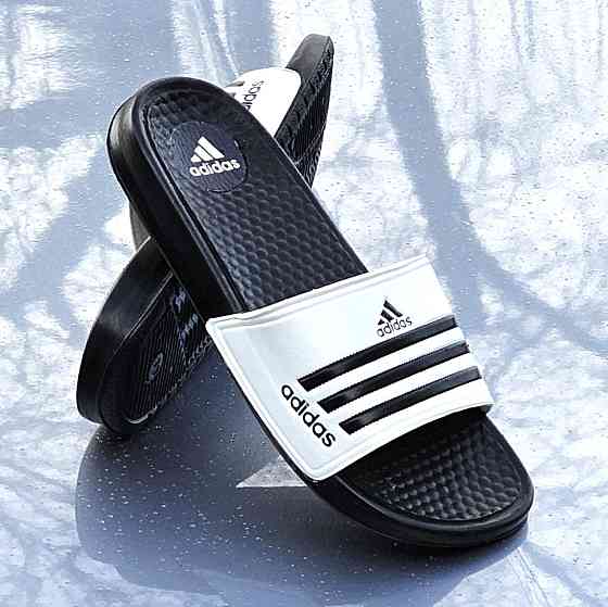 Чоловічі Білі Шльопанці Adidas Чорні Сланці Тапочки Адідас (розміри: 41,44) Дніпро