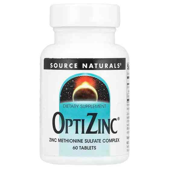 Цинк Source Naturals OptiZinc 60 таблеток Луцьк