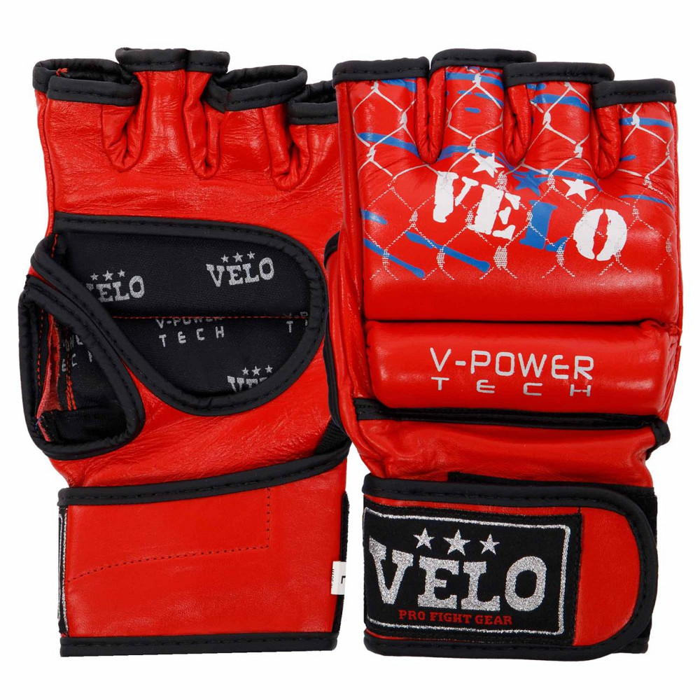 Рукавички для змішаних єдиноборств MMA шкіряні VELO ULI-4032 розмір S-XL Рукавички для боксу та єдиноборств Київ - фото 6